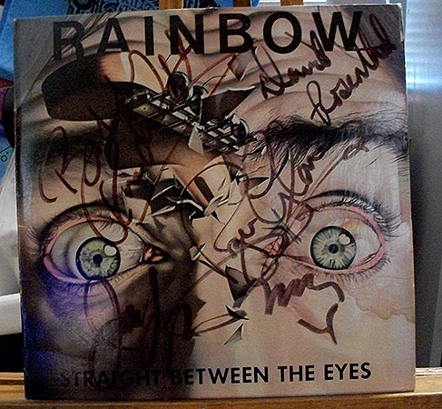 Rainbow signed by band