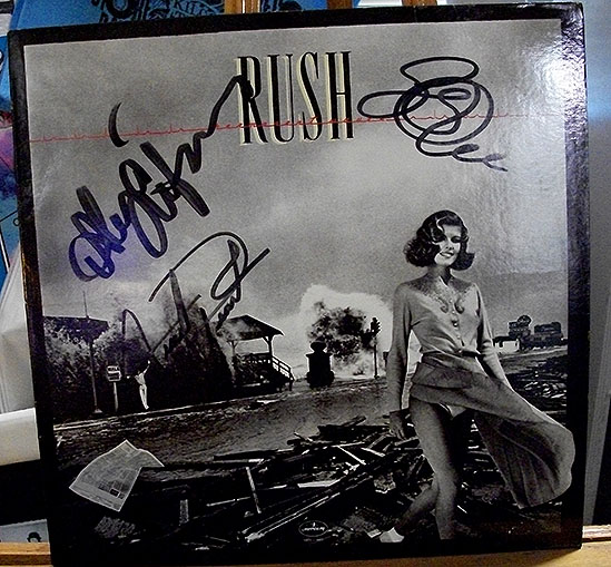 Rush signed LP